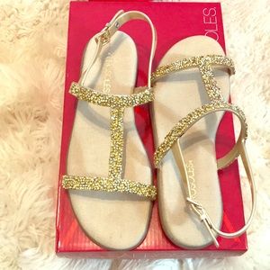 Gold Aerosoles Sandals